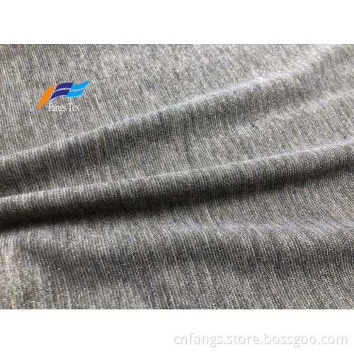 Lurex nylon stickad polyester spandex glänsande lycra tyg